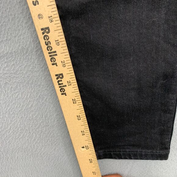 Spanx Ankle Skinny Jeans Women's Large Black Tapered Pull On 20278R - Picture 7 of 16